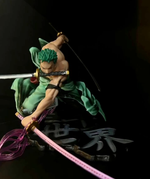 Roronoa Zoro action figure 15cm PVC — One Piece Three-Sword Style battle pose India Dreamland Creations