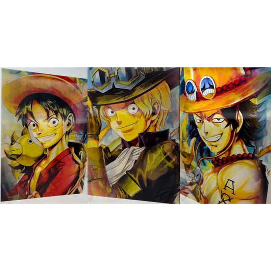 One piece anime 3d Poster