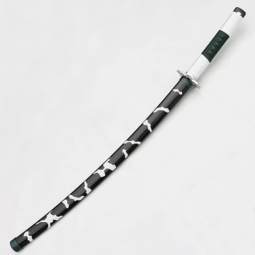 Demon Slayer Shinazugawa Sanemi Katana Wooden Sword/Katana Toy Life Size Nichirin 104CM Bamboo Wood Sanemi Katana Toy Wind Hashira