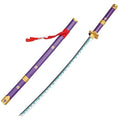 One Piece: Zoro ENMA Purple Katana/Sword Toy 104cm Live Size - Bamboo Wood Enma Katana