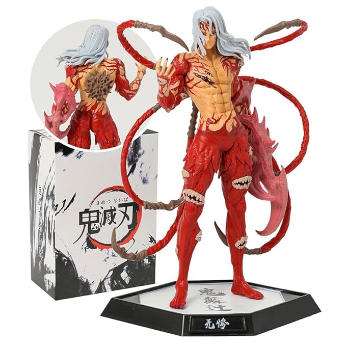 Muzan Kibutsuji menacing expression close-up – premium Demon Slayer villain figure India