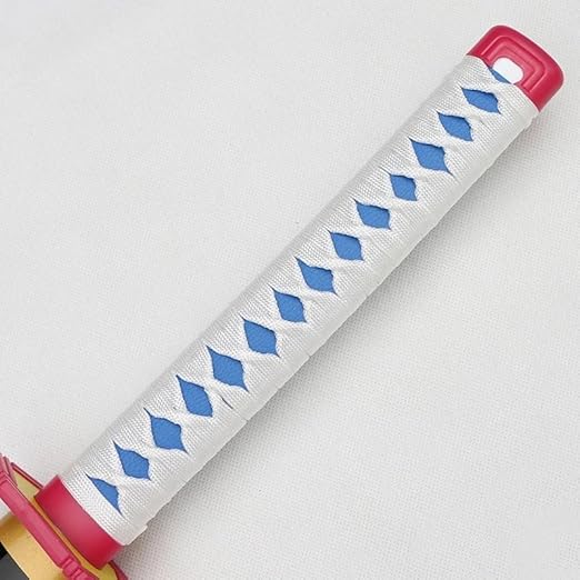 Giyu Tomioka katana handle detail – Water Hashira Nichirin sword wooden replica India Luffypaglu