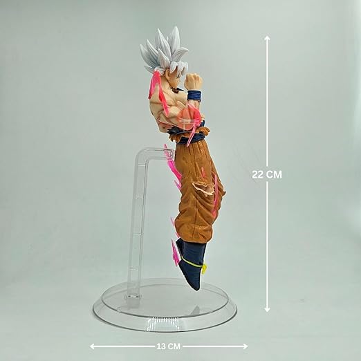 Goku Ultra Instinct figure silver hair side view – buy DBZ anime figure online India