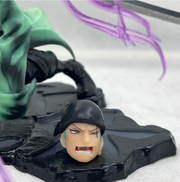 Roronoa Zoro figure back view 15cm — green hair detail Santoryu One Piece India buy online
