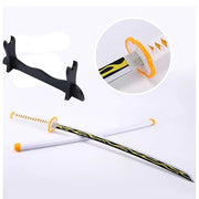 Zenitsu Agatsuma 104cm life-size wooden katana – best Demon Slayer sword replica India under 1500