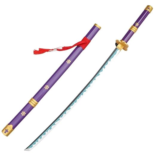 Zoro Enma Purple Katana 104cm – One Piece Roronoa Zoro Life-Size Wooden Sword India – Luffypaglu
